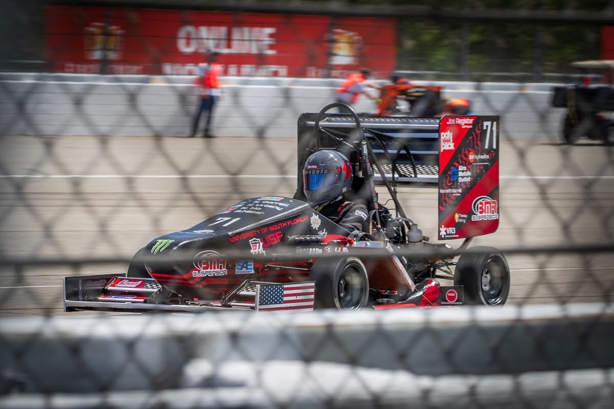 FSAE Racing Car in Action